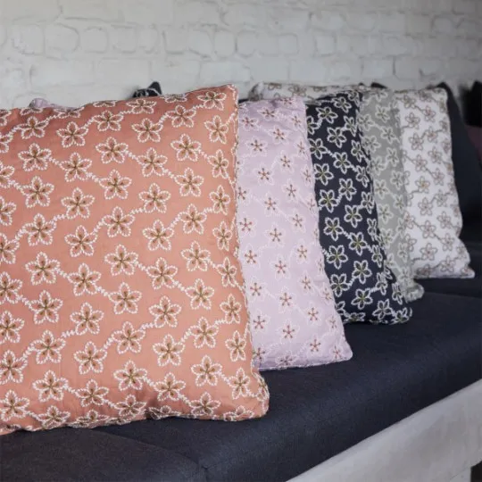 Turpault Cushion cover FLOWERS 45x45cm - 5 colors