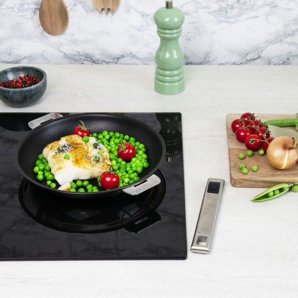 Cristel Strate Stainless Frying Pan non-stick coating - 6 sizes