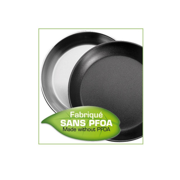 Cristel Strate Stainless Frying Pan non-stick coating - 6 sizes