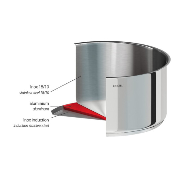 Cristel Mutine Fixed cooking pot - 3 sizes