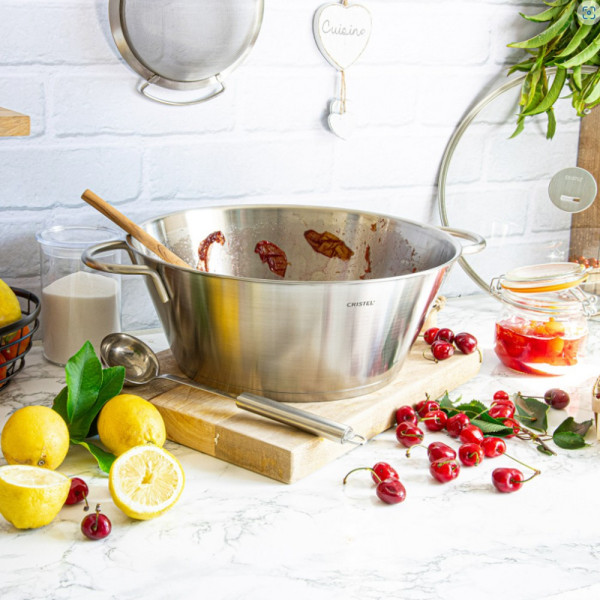 Cristel stainless steel jam pot - 2 sizes