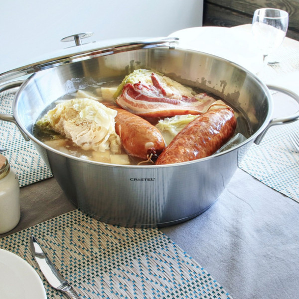 Cristel stainless steel jam pot - 2 sizes