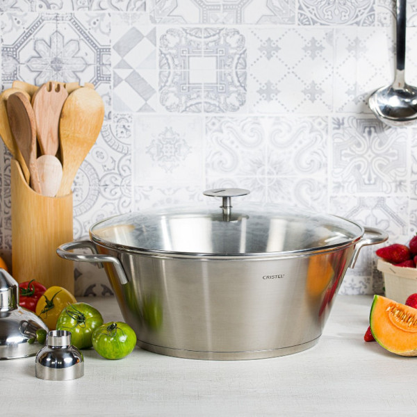 Cristel stainless steel jam pot - 2 sizes