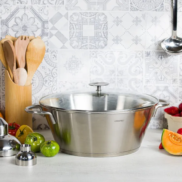Cristel stainless steel jam pot - 2 sizes