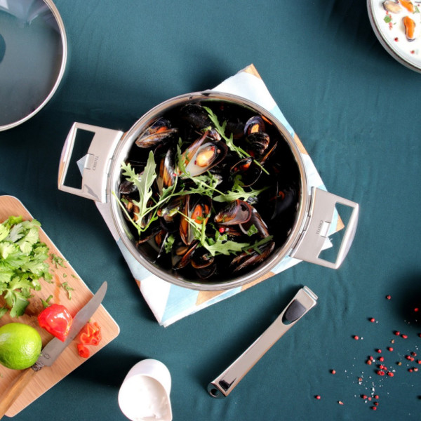 Cristel Casteline Stainless Stewpot Cocotte - 3 sizes