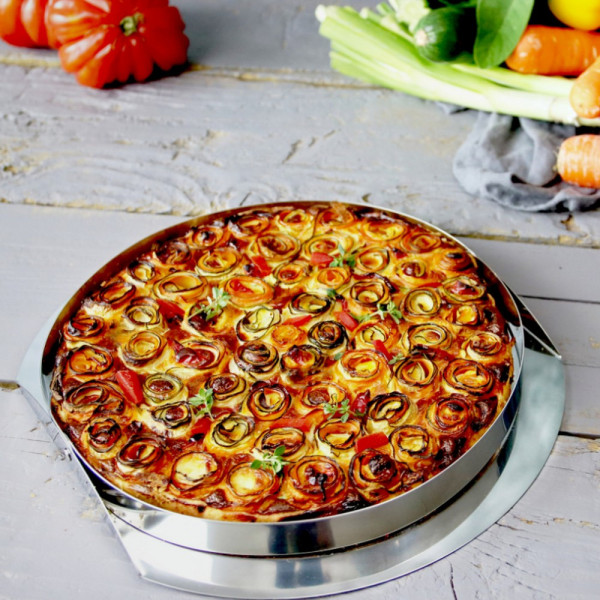 Stainless steel pie mold 28cm Cristel