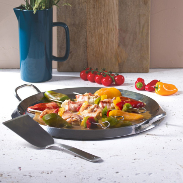 Grill Plancha stainless steel 34cm Cristel