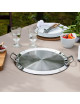 Plancha grill stainless steel with lid 34cm Cristel