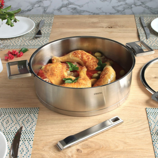 Cristel Strate sauté pan stainless steel - 4 sizes