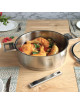 Cristel Strate sauté pan stainless steel - 4 sizes