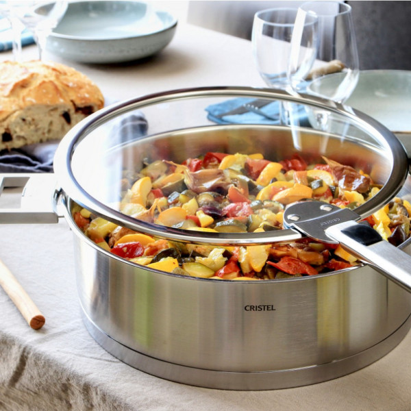 Cristel Strate sauté pan stainless steel - 4 sizes