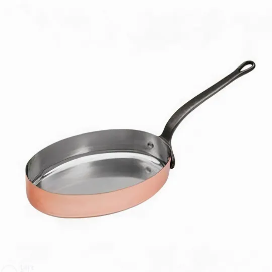 Baumalu tinned copper oval frying pan 20cm