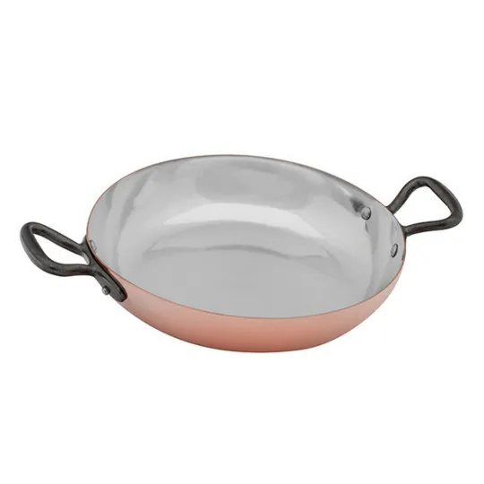 Baumalu tinned copper round dish - 2 sizes