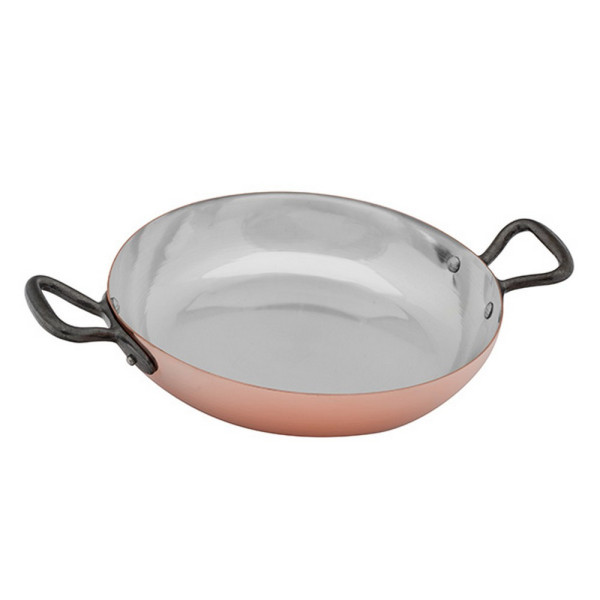 Baumalu tinned copper round dish - 2 sizes