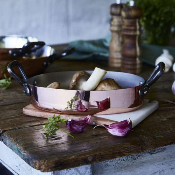 Baumalu tinned copper oval dish 20cm