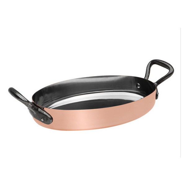 Baumalu tinned copper oval dish 20cm