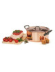 Smooth copper cocotte with lid Baumalu - 4 sizes