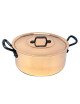 Smooth copper cocotte with lid Baumalu - 4 sizes