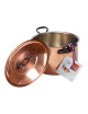 Smooth copper stockpot 24cm with lid Baumalu