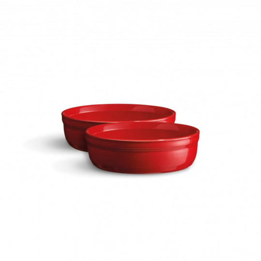 EMILE HENRY set of 2 crème brûlée ramekins - 2 colors