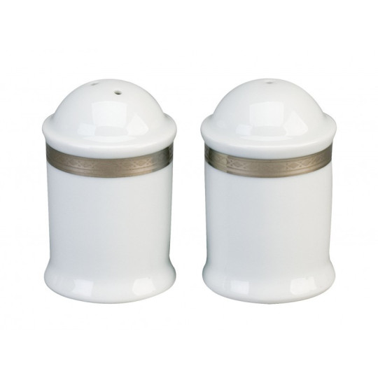 Deshoulières Versailles platine salt and pepper shakers