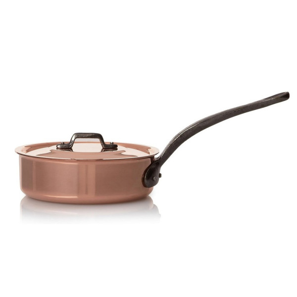 Copper sauté pan with lid 16cm Miniatures Baumalu