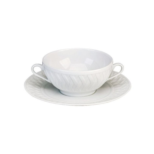 Deshoulières Louisiana 6 broth bowls and saucers