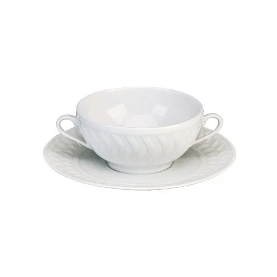 Deshoulières Louisiana 6 broth bowls and saucers