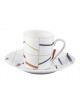 Deshoulières Graphic 6 cups and saucers - 2 capacities