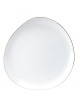 Deshoulières platinum pebble Galet platine flat dish