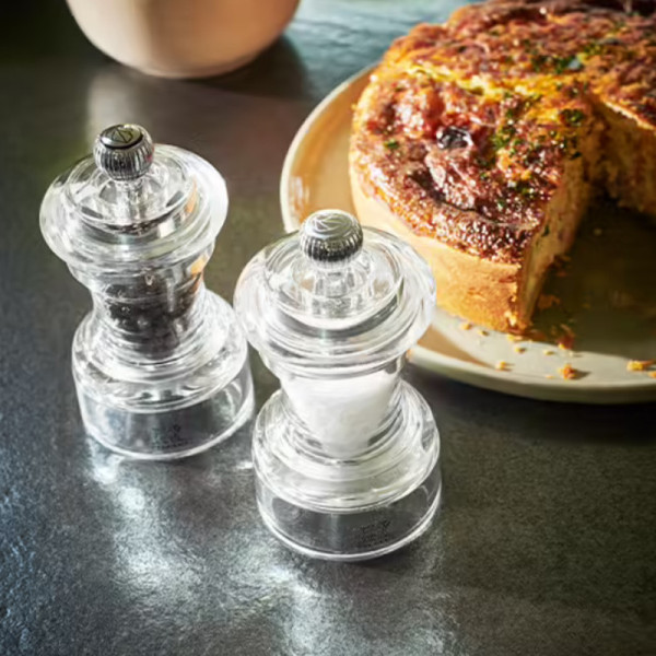 Peugeot 2 salt and pepper mills Bistro transparent