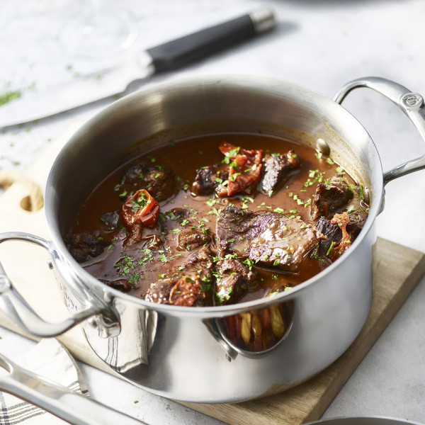 De Buyer Affinity stewpot stainless steel with lid - 4 sizes