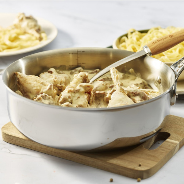 De Buyer Affinity stainless steel straight sauté pan - 4 sizes