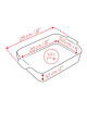 Peugeot Appolia rectangular oven dish - 5 colors 4 sizes