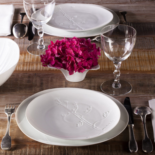 Jacques Pergay 6 Arborescence porcelain plates - 3 sizes