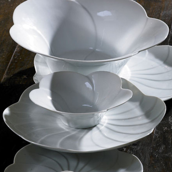 Jacques Pergay porcelain Petal salad bowl