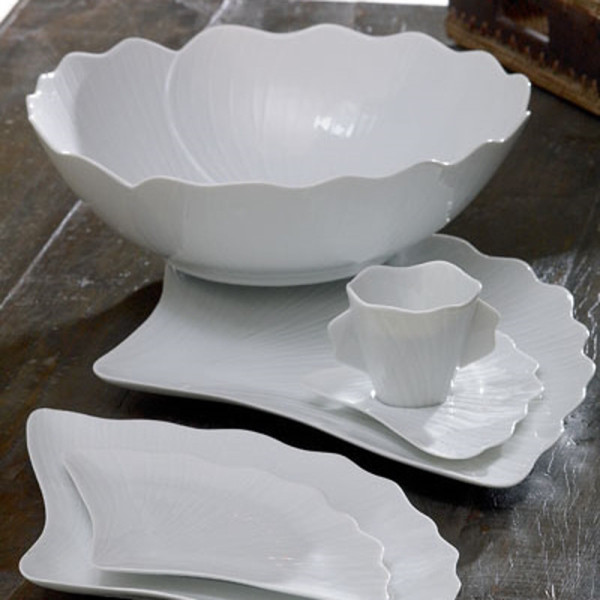 Jacques Pergay Gingko porcelain salad bowl