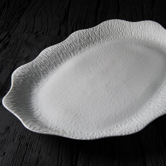 Jacques Pergay Smock porcelain oval dish