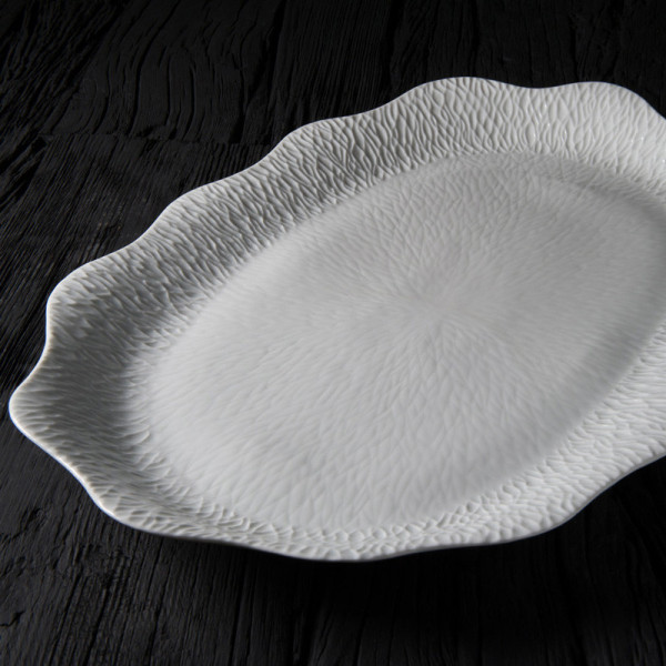 Jacques Pergay Smock porcelain oval dish