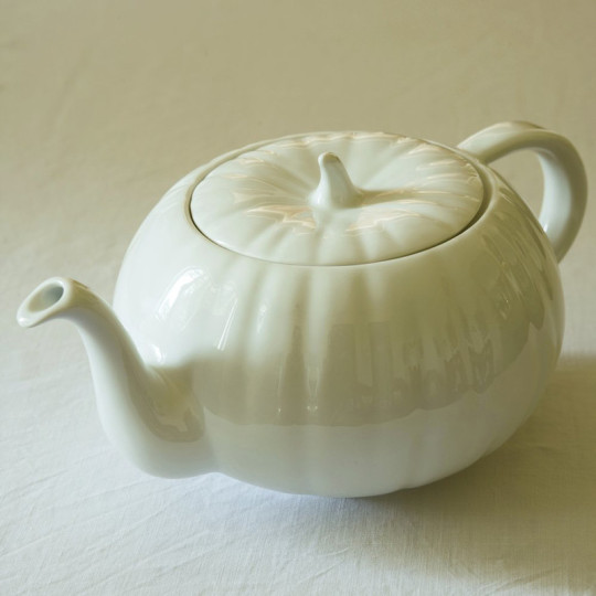 Jacques Pergay Porcelain Pumpkin Teapot