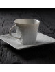 Jacques Pergay 6 Frangipani coffee cups and saucers