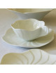 Jacques Pergay 6 Petal coffee cups and saucers