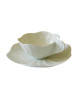 Jacques Pergay 6 Petal coffee cups and saucers