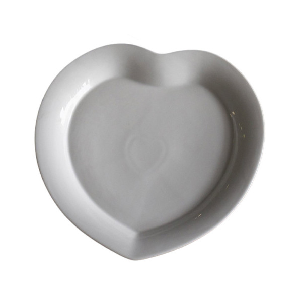 Jacques Pergay 6 porcelain Heart plates - 4 sizes