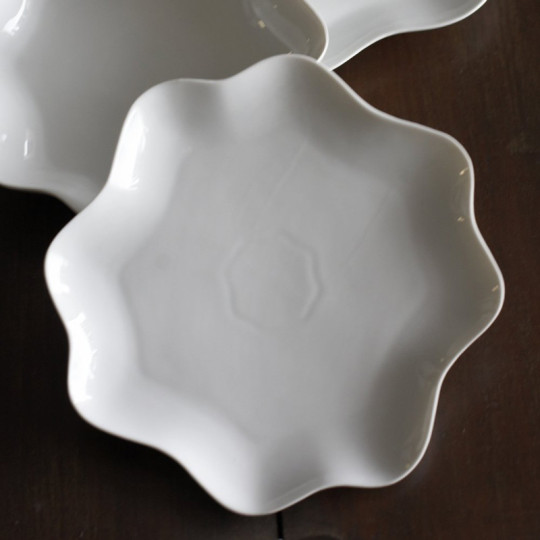 Jacques Pergay 6 Country Champêtre porcelain plates - 3 sizes