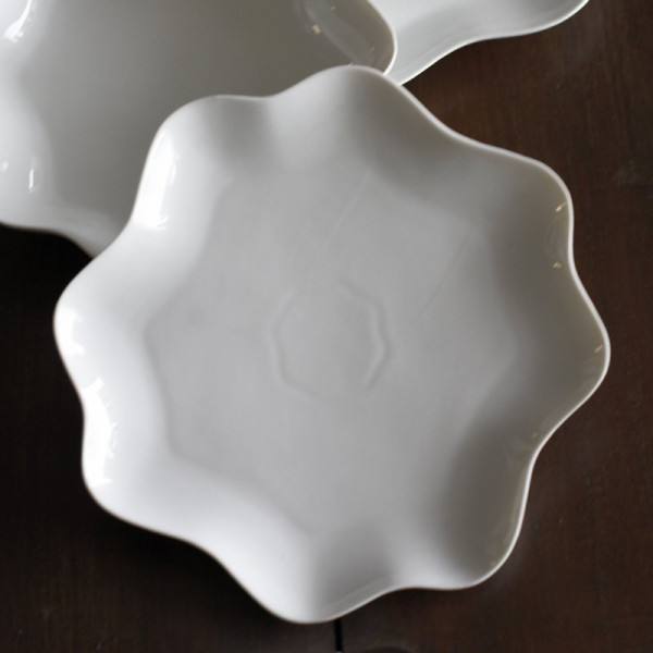 Jacques Pergay 6 Country Champêtre porcelain plates - 3 sizes