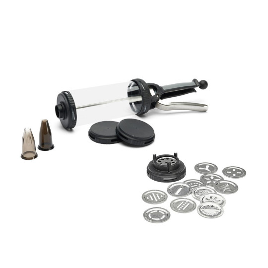 De Buyer Tube Piston Box with sandblasted kit pastry sringe