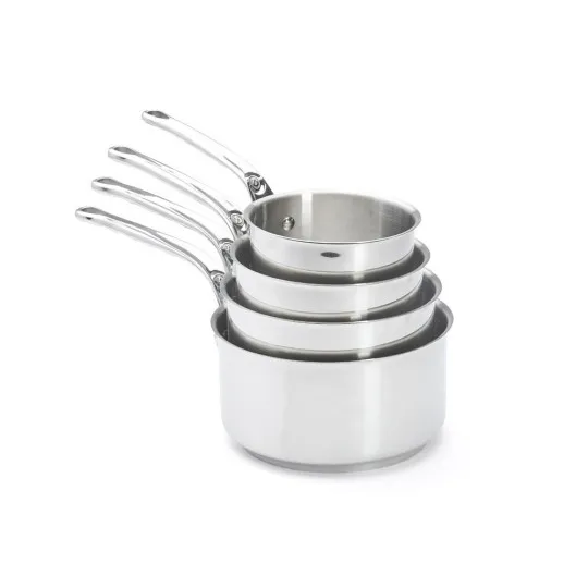De Buyer Milady battery set of 4 saucepans