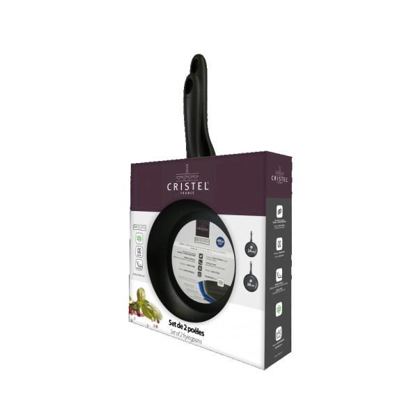 CRISTEL Cookway Ultralu aluminium 2-pan set - 24 and 28cm