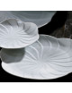 Jacques Pergay 6 porcelain Petal plates - 2 sizes